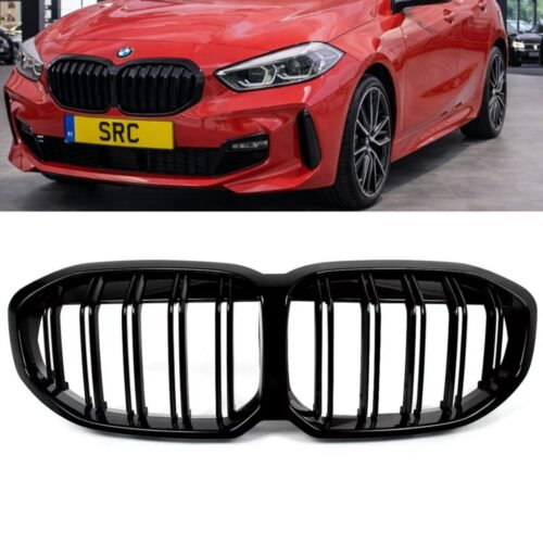 BMW 1 Series F40 Double Slat Front Grille Gloss Black 2019–2024