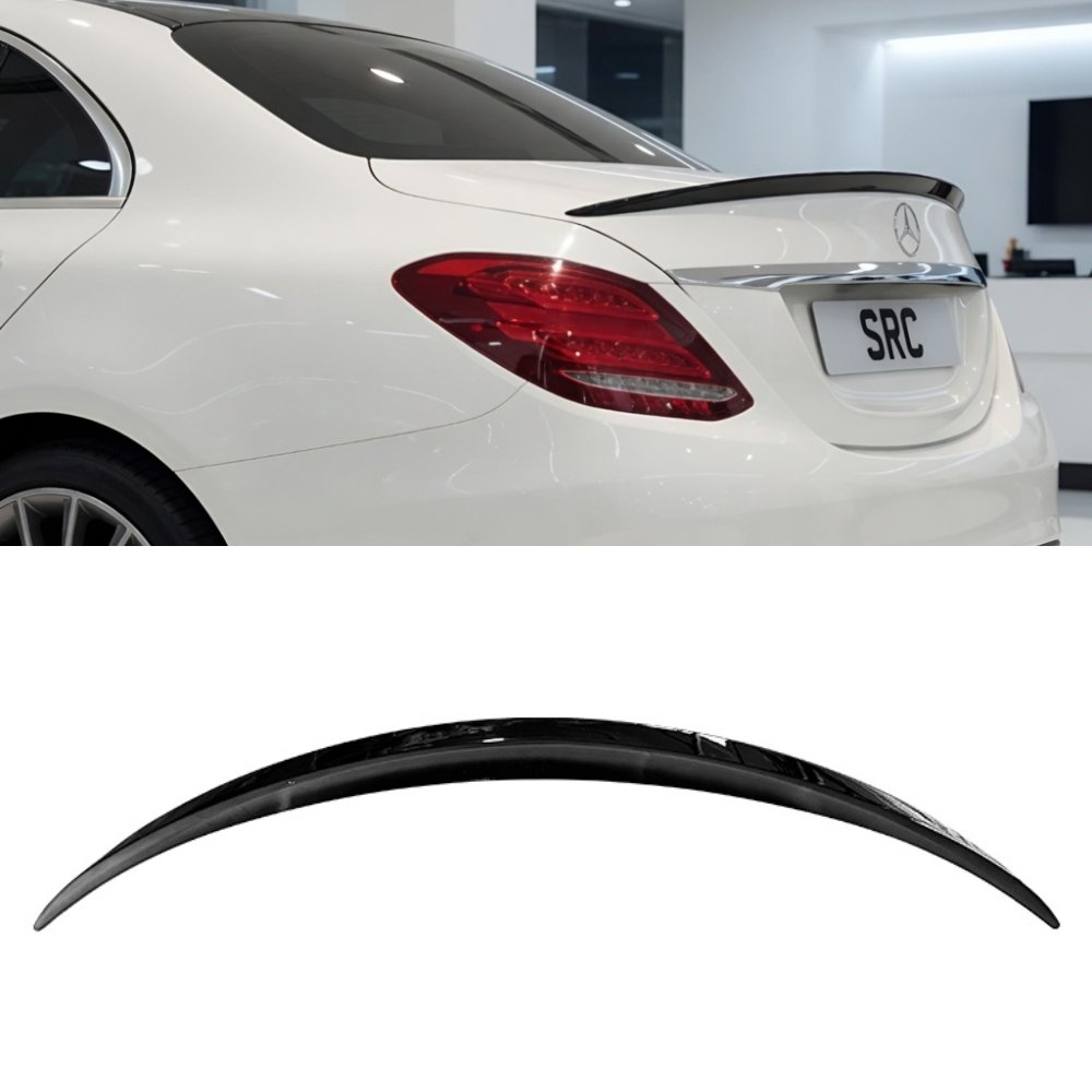 Mercedes C Class W205 C63S AMG Style Rear Boot Spoiler Gloss Black 2014–2021