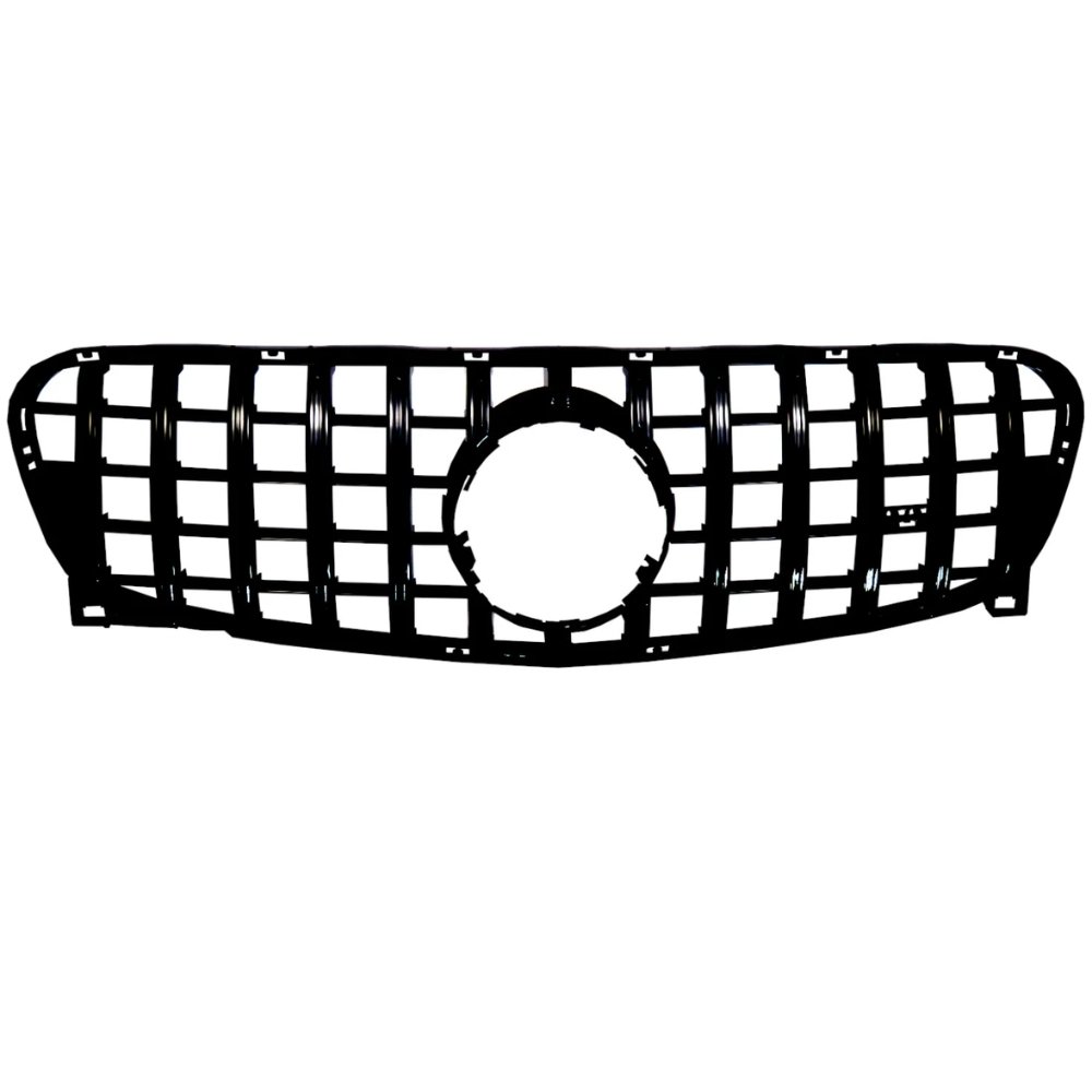 Mercedes GLA X156 GT Panamericana Front Grille Gloss Black Pre-Facelift 2014–2016