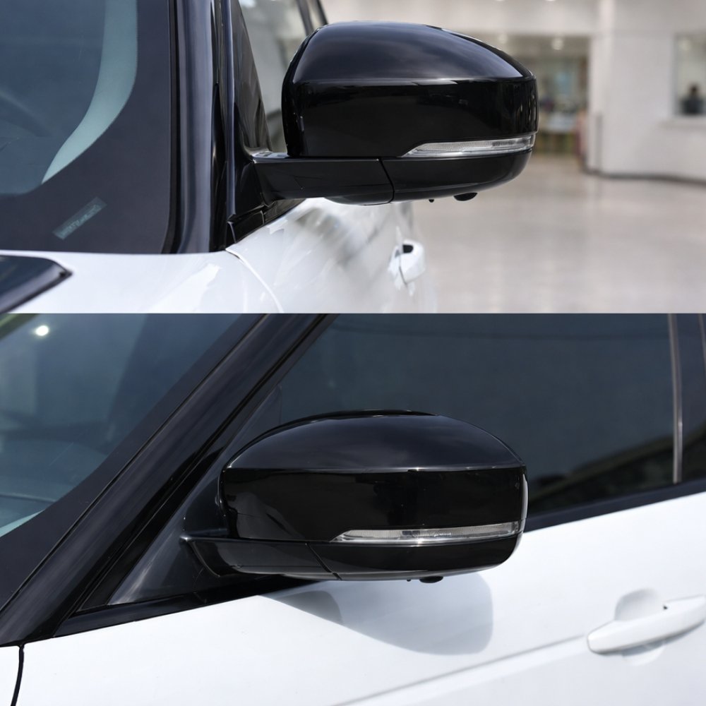 Gloss Black Wing Mirror Cover Caps for Range Rover Sport L494 L405 Discovery 5 2014–2021