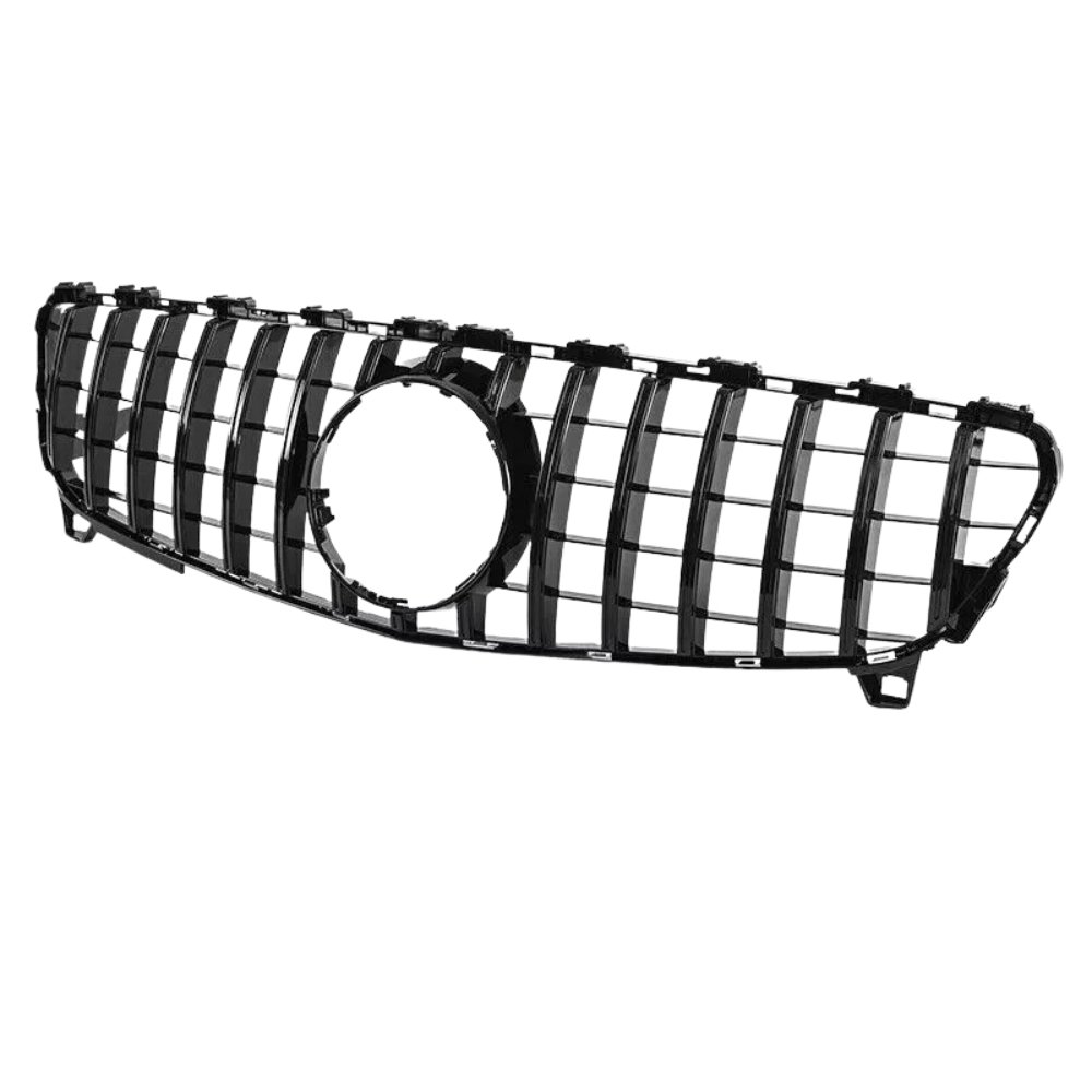 Mercedes A Class W176 Facelift GT Panamericana Front Grille Gloss Black 2015–2018