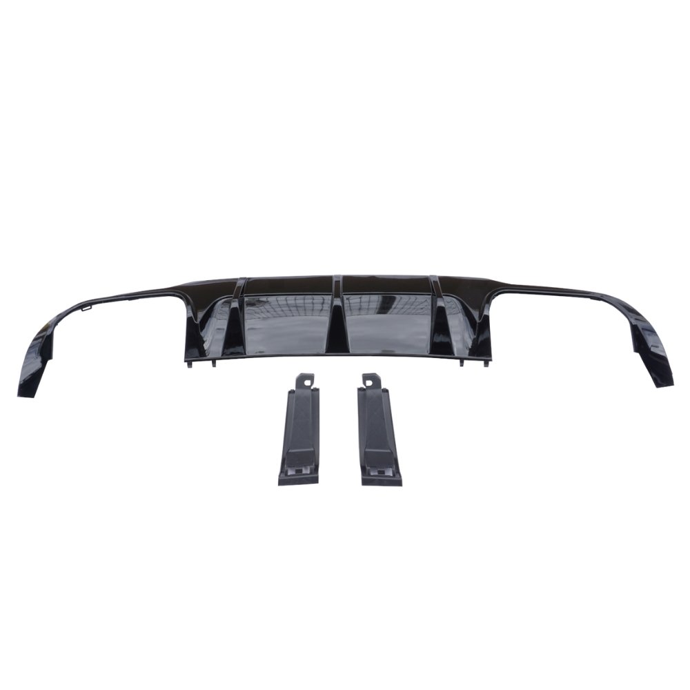 Mercedes C Class W204 C204 C63 AMG Style Rear Diffuser Gloss Black 2012–2014