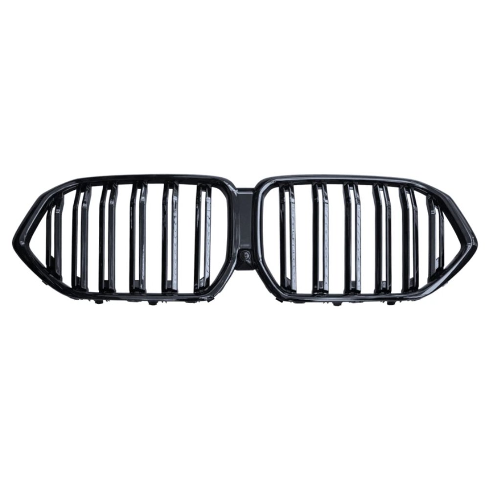 BMW X6 G06 Double Slat Front Kidney Grille Gloss Black OEM Fit 2019+