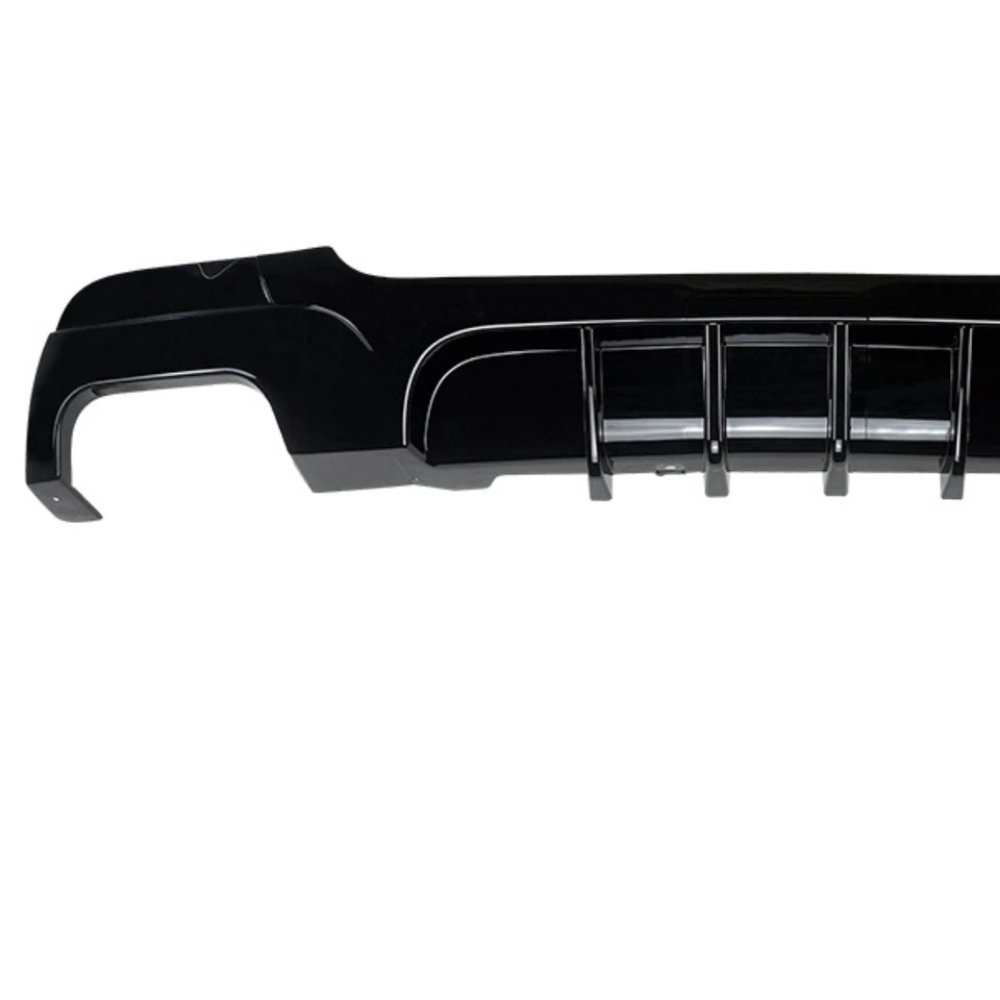BMW 3 Series E92 E93 M Sport Rear Diffuser Valance Gloss Black Twin Outlet 2005–2013