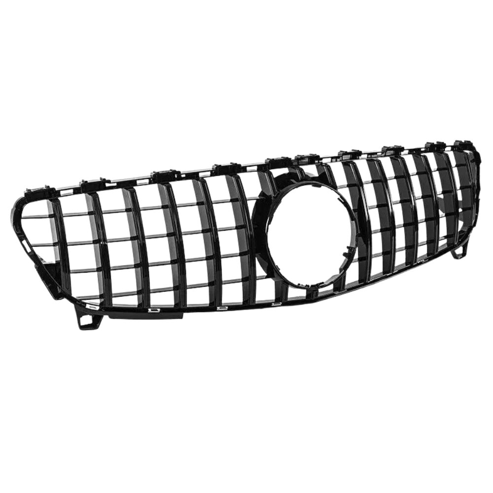 Mercedes A Class W176 Facelift GT Panamericana Front Grille Gloss Black 2015–2018