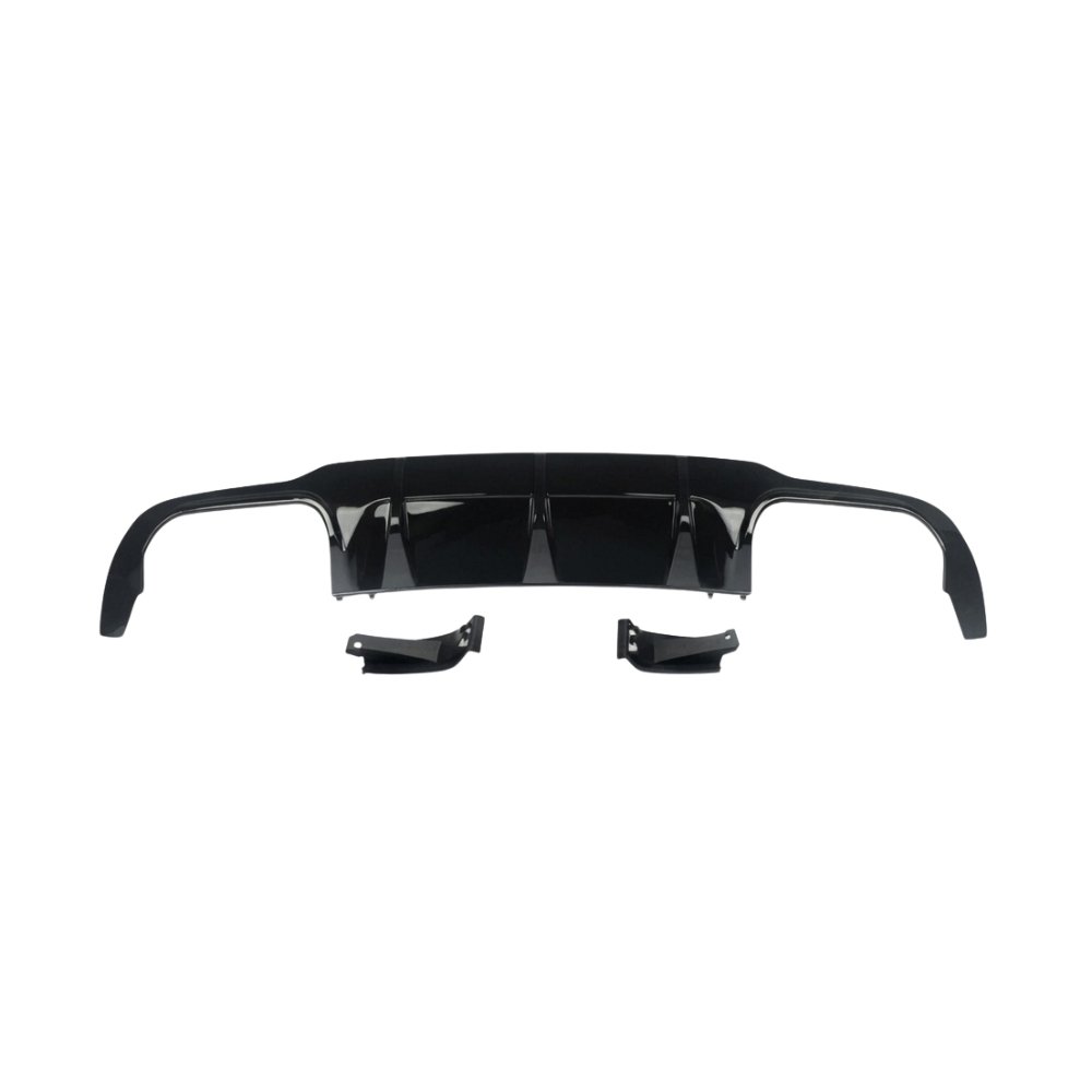Mercedes C Class W204 C204 C63 AMG Style Rear Diffuser Gloss Black 2012–2014