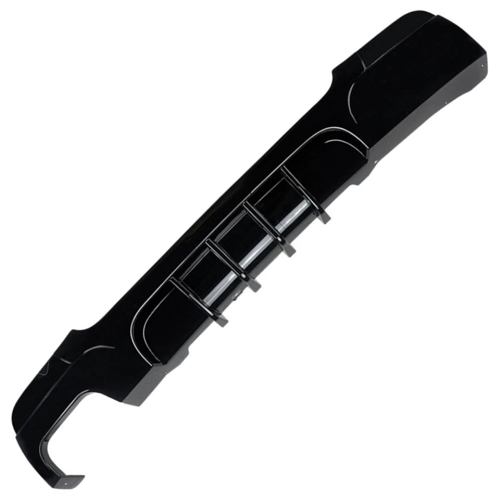 BMW 3 Series E92 E93 M Sport Rear Diffuser Valance Gloss Black Twin Outlet 2005–2013