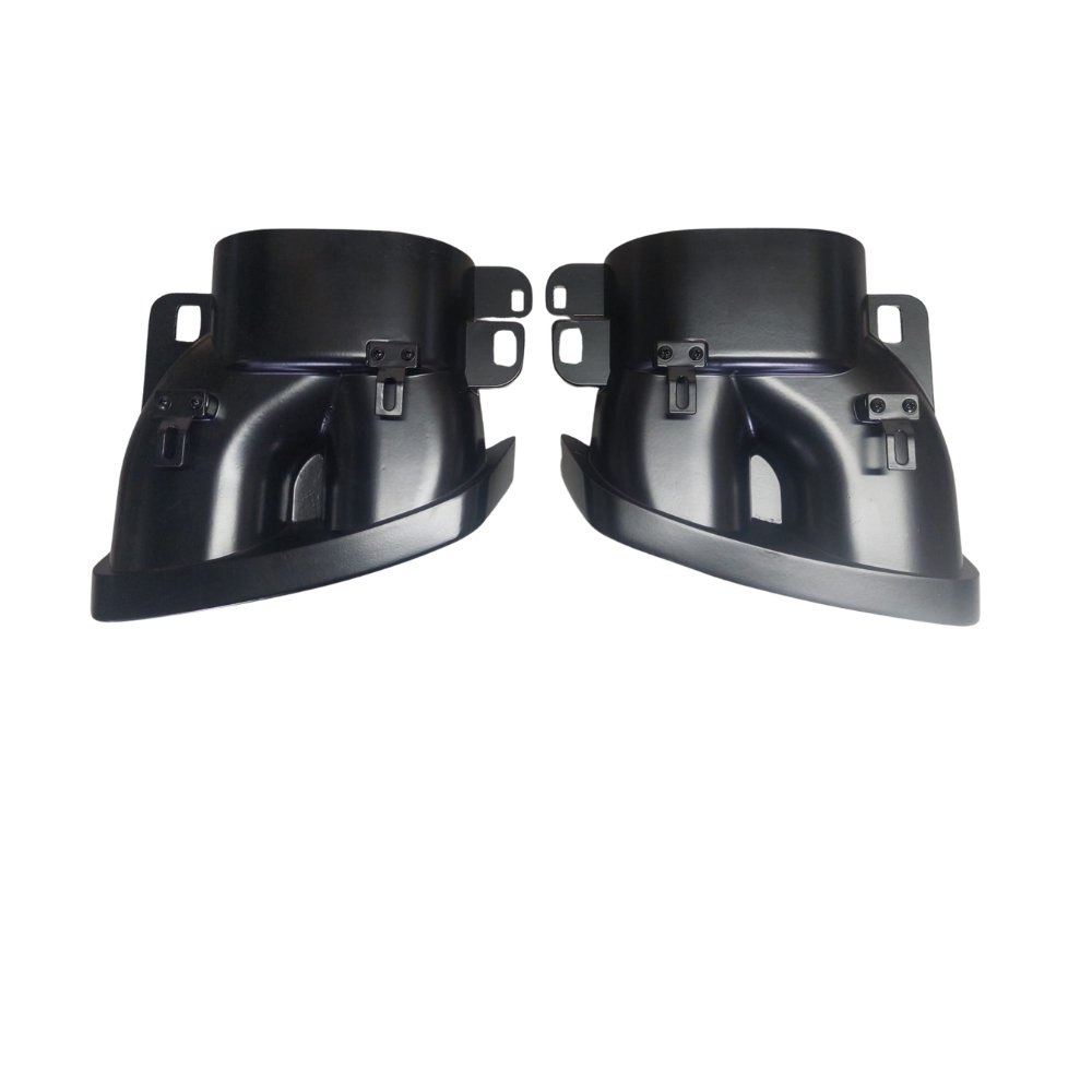Mercedes C Class W205 B Style Rear Diffuser & Black Tailpipes Gloss Black 2015–2021