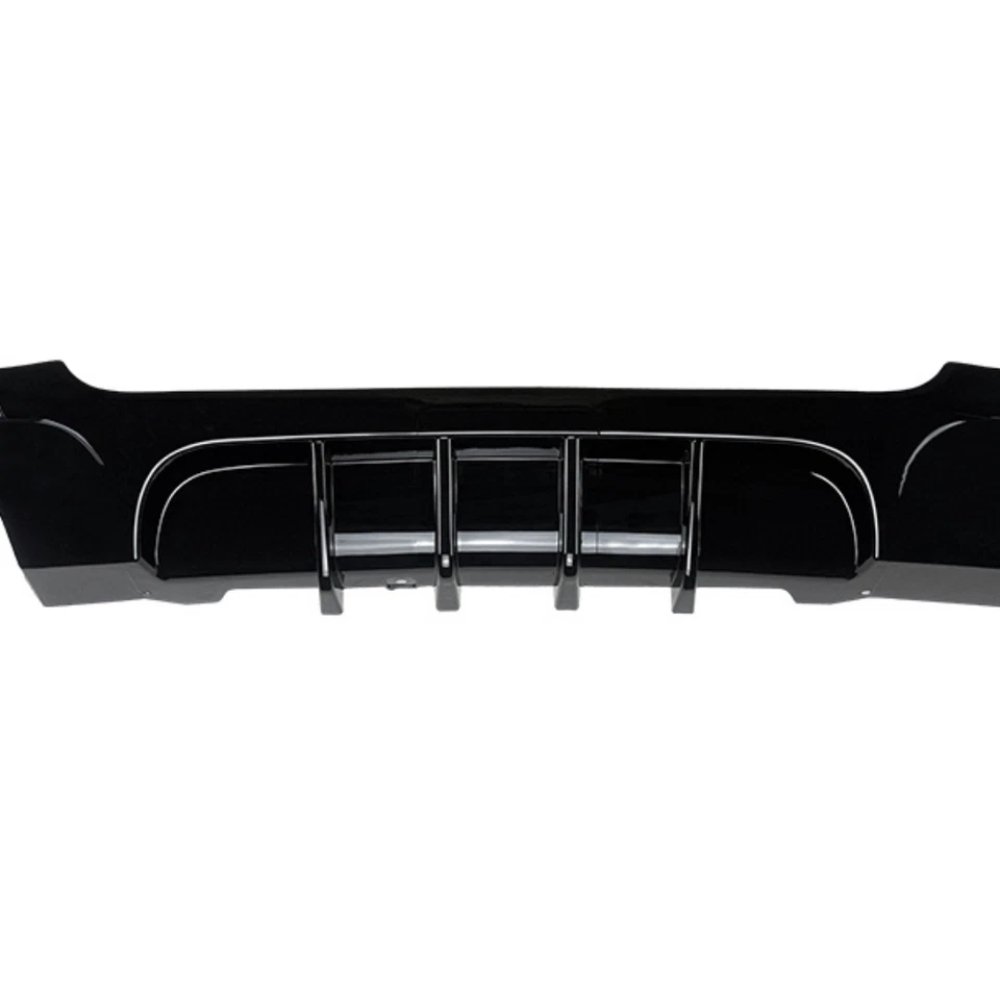 BMW 3 Series E92 E93 M Sport Rear Diffuser Valance Gloss Black Twin Outlet 2005–2013