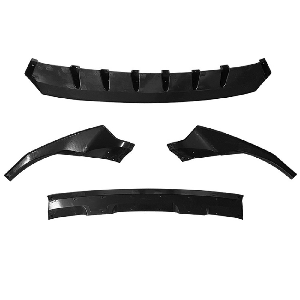 Audi Q8 SQ8 S Line Front Bumper Lip Splitter Gloss Black 4 Piece Kit 2018–2023