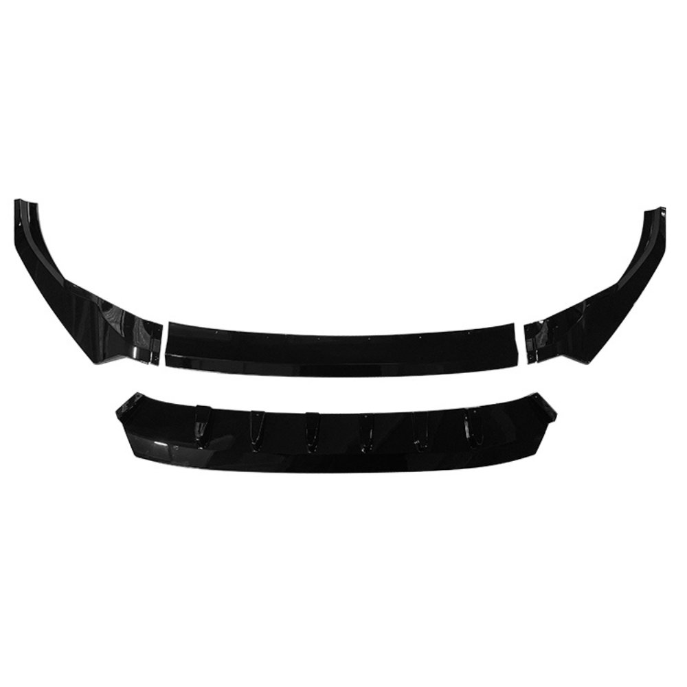 Audi Q8 SQ8 S Line Front Bumper Lip Splitter Gloss Black 4 Piece Kit 2018–2023