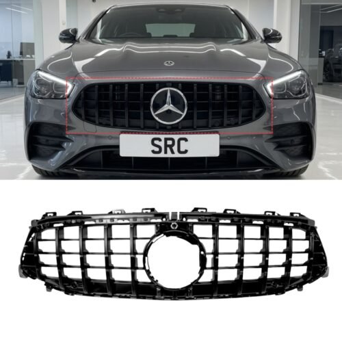 Mercedes CLA W118 C118 Facelift Panamericana GT Style Front Grille Gloss Black 2024+