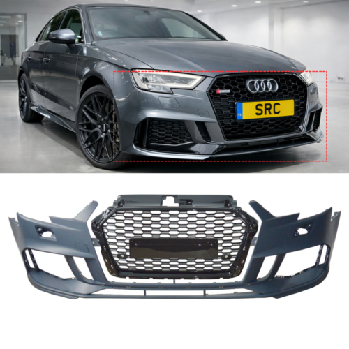 Audi A3 S3 8VA Hatchback RS3 Style Front Bumper Conversion Body Kit 2017–2020