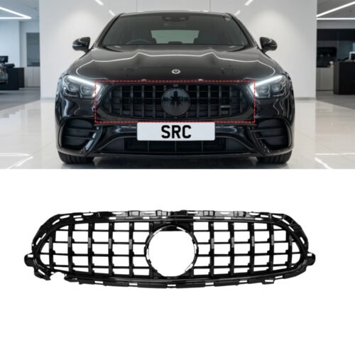 Mercedes E-Class W213 S213 C238 A238 Facelift Panamericana GT Style Front Grille Gloss Black 2020–2024