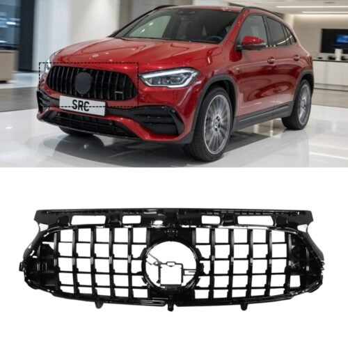 Mercedes GLA H247 AMG Line Panamericana GT Style Front Grille Gloss Black 2020+