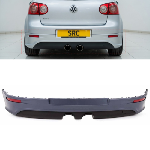 VW Golf MK5 R32 Style Rear Bumper Diffuser Primed TDI GTI FSI 2003–2009