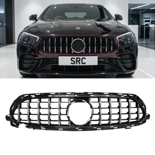 Mercedes E-Class W213 C238 A238 Facelift Panamericana GT Style Front Grille Gloss Black & Chrome 2020-2024